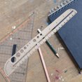 thumbnail image 3 of Shisuyan Hexagon Ruler Silver 1Pack 10.5x1.5x0.06In, 3 of 8