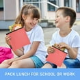 thumbnail image 6 of Haosy 3 Pack Reusable Ziploc Bags BPA Free Healthy Food Storage Bag Leakproof Sandwich Snack Freezer Bags Pastel Red, 6 of 7