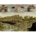 thumbnail image 2 of Beeck, Anna 14x12 White Modern Wood Framed Museum Art Print Titled - Battlements at Milan 1700, 2 of 4