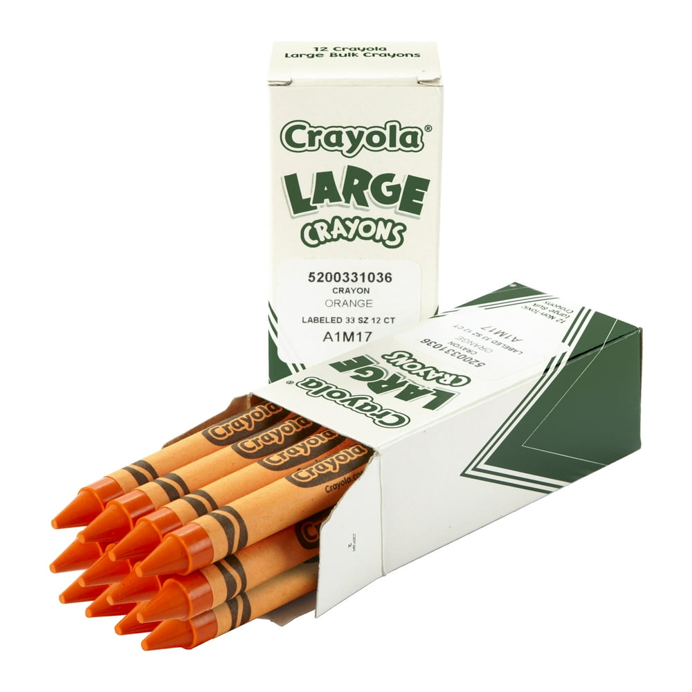 Crayola Large NonToxic Single Colors Crayon Refill, 7/16 X 4 In