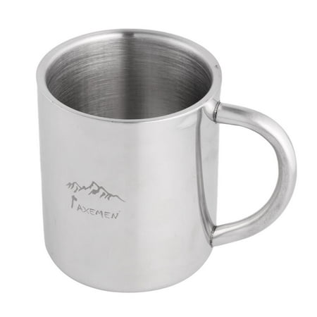 

Stainless Steel Double Wall Coffee Mug Cup 220ml - Perfect for Tea Coffee - Insulated Keeps Drinks Hot or Cold - Lightweight - BPA e
