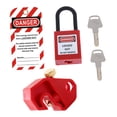 thumbnail image 4 of Kit de bloqueo y etiquetado de disyuntores, herramienta de bloqueo industrial de alta resistencia para mantenimiento, práctico con etiqueta, candado y, 4 of 8