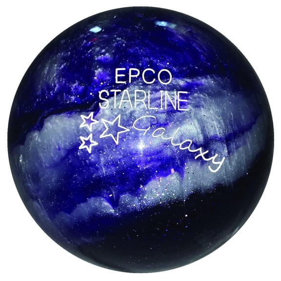 BuyBocceBalls New Listing - EPCO Candlepin Starline Galaxy - Single Ball - Purple - 4 1/2", 2lbs 6oz