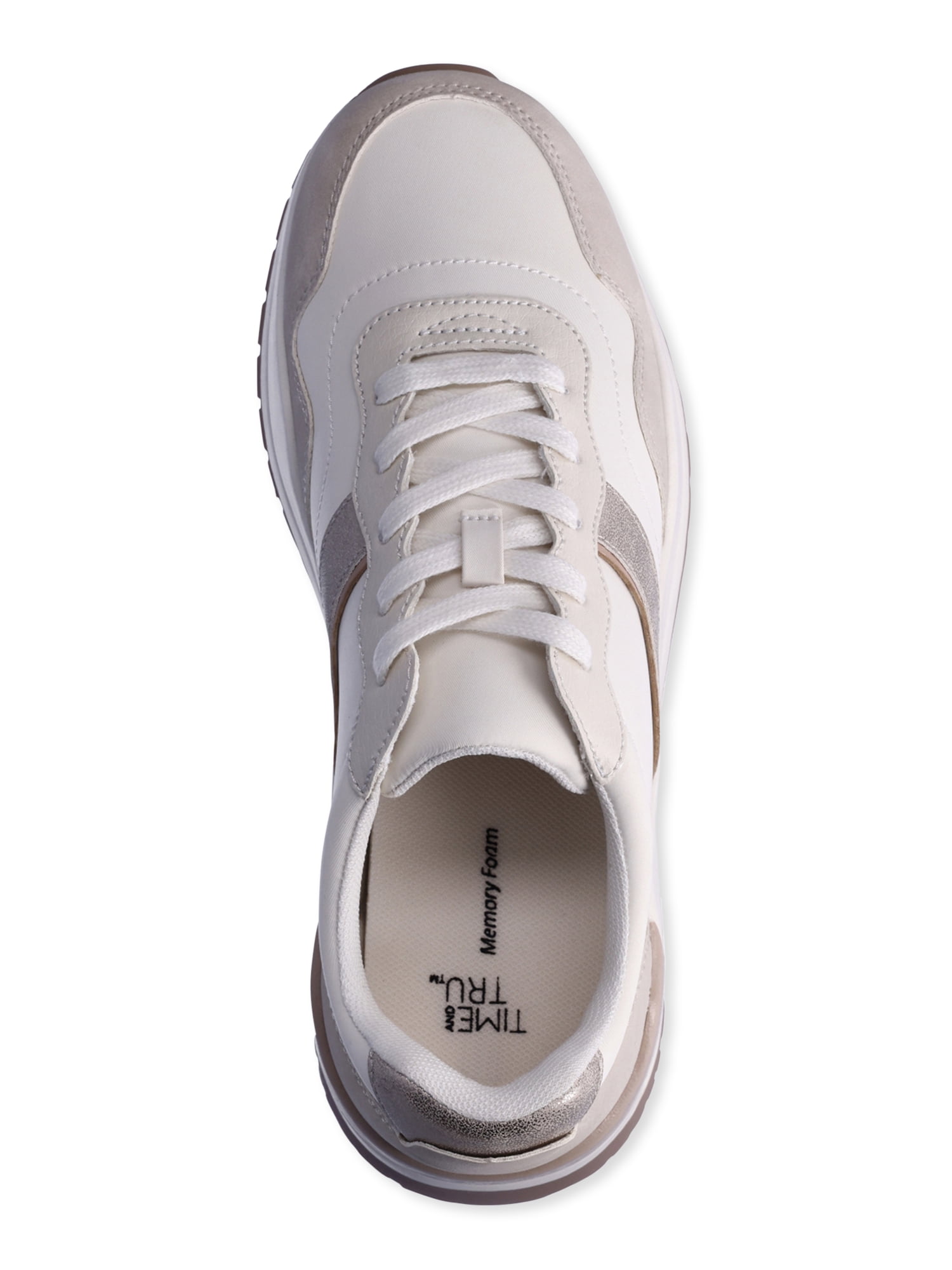 Time and Tru Women's Chunky Jogger Sneakers, Wide Width Available