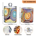 thumbnail image 3 of Colorful Dot Circles Translucent Plastic Cans Storage Canisters with Lid Set of 2, 3 of 7