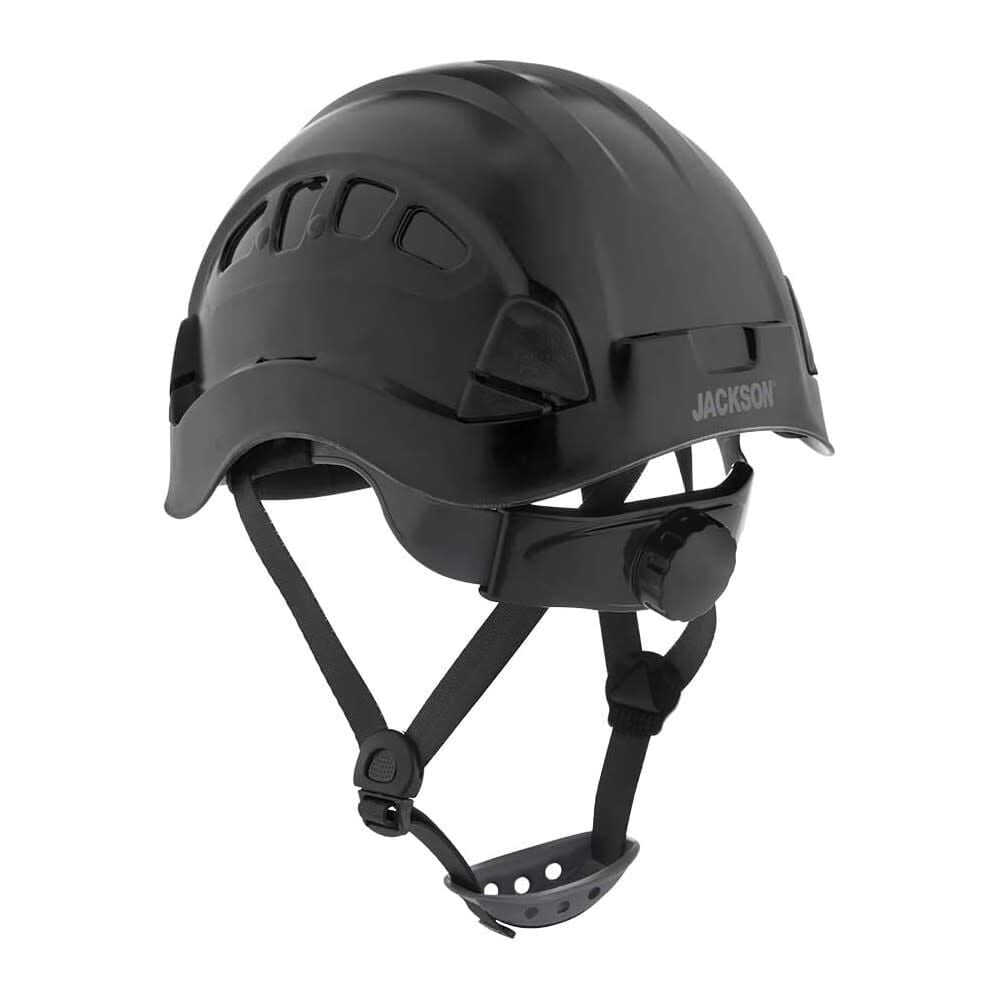 Jackson Safety Hard Hat - CH-400V Series - Industrial Climbing - Vented - Black