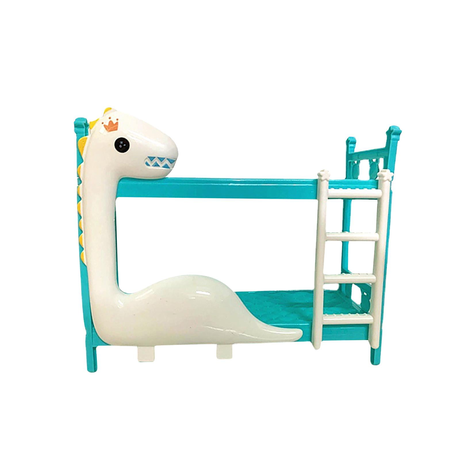 Miniature Doll Bunk Beds Realistic Toy Accessories Stackable Double
