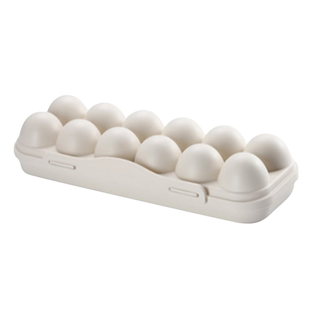 Billuyoard Caja de almacenamiento de huevos, 18 rejillas, se pueden superponer, caja de almacenamiento de huevos, refrigerador Organizadores de utensilios de cocina