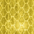 thumbnail image 1 of Ahgly Company Machine Washable Indoor Square Abstract Yellow Contemporary Area Rugs, 8' Square, 1 of 4