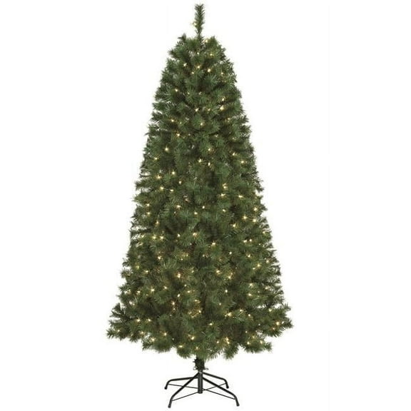 Jeco CH-CT78 7 ft. Prelit Christmas Tree with Metal Stand