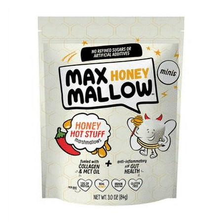 Know Brainer Hot Stuff Mini Honey Marshmallows – Gluten Free, Collagen-Infused, No Refined Sugars