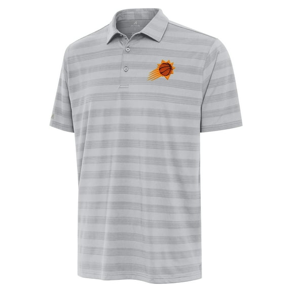 Men's Antigua Gray Phoenix Suns Tunnel Polo