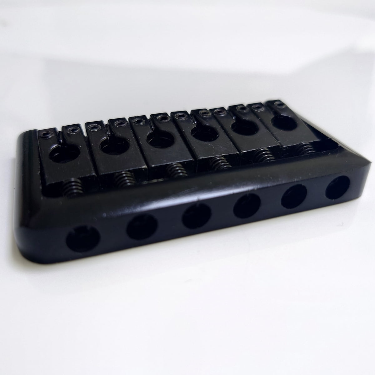 6 String Fixed Bridge 1 Set Iron Saddle Bridge Tailpiece for Electric Guitar Parts
