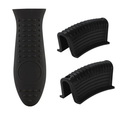 

Reduced！3pcs Pot Sleeve Frying Pan Hot Handle Holder Soft Silicone Home Kitchen