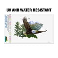 thumbnail image 2 of Bald Eagle Flying Over the Mountains Scenic Home Business Office Sign, 2 of 7