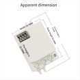 thumbnail image 2 of 5.8GHz Mini Microwave Radar Motion Sensor Switch AC85-265V Intelligent Human Body Sensor Switch Motion Light Switch,1 * Mini radar sensing switch,White, 2 of 6