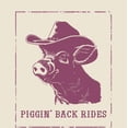 thumbnail image 4 of Cowboy Pig "Piggin' Back Rides" Adult Natural Crew Neck Short Sleeve Tee-XL, 4 of 4