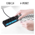 thumbnail image 4 of USB 2.0 Hub USB Hub 2.0 Multi USB Splitter Hab Use Power Adapter 4/8 Port Multiple Expander 2.0 USB3 Hub With Switch For PC ,Multi-Port, 4 of 5