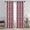 Burgundy, variant on Rossi Jacquard Plaster Texture Grommet Window Curtain Panel, Gold, 54x90 Inches