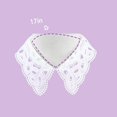 thumbnail image 5 of CAILDANL Hollow Design Lapel False Collar Detachable Blouse Fake Half Shirt Collar for Women, 5 of 5