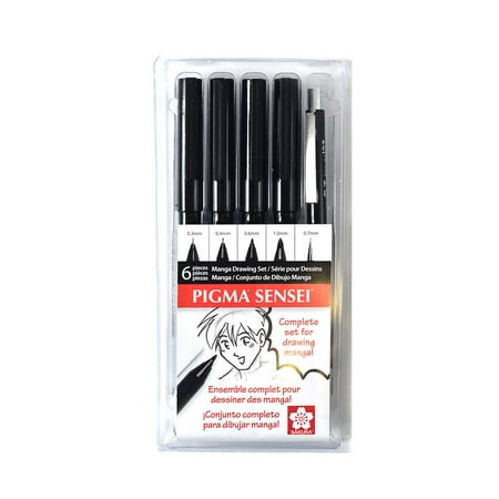 Pigma Sensei Manga 6 Piece Drawing Kit each (pack of 2)