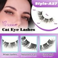 thumbnail image 5 of False Eyelashes Natural Look 10 Pairs Reusable Adhesive Eyelashes,A27, 5 of 5