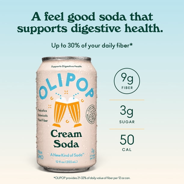 Olipop Cream Soda | Soda box stocking for retail - Walmart