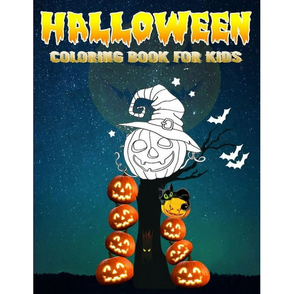 Halloween Coloring Book For Kids: Halloween Activity Book for Kids Ages 4-8 (Paperback)