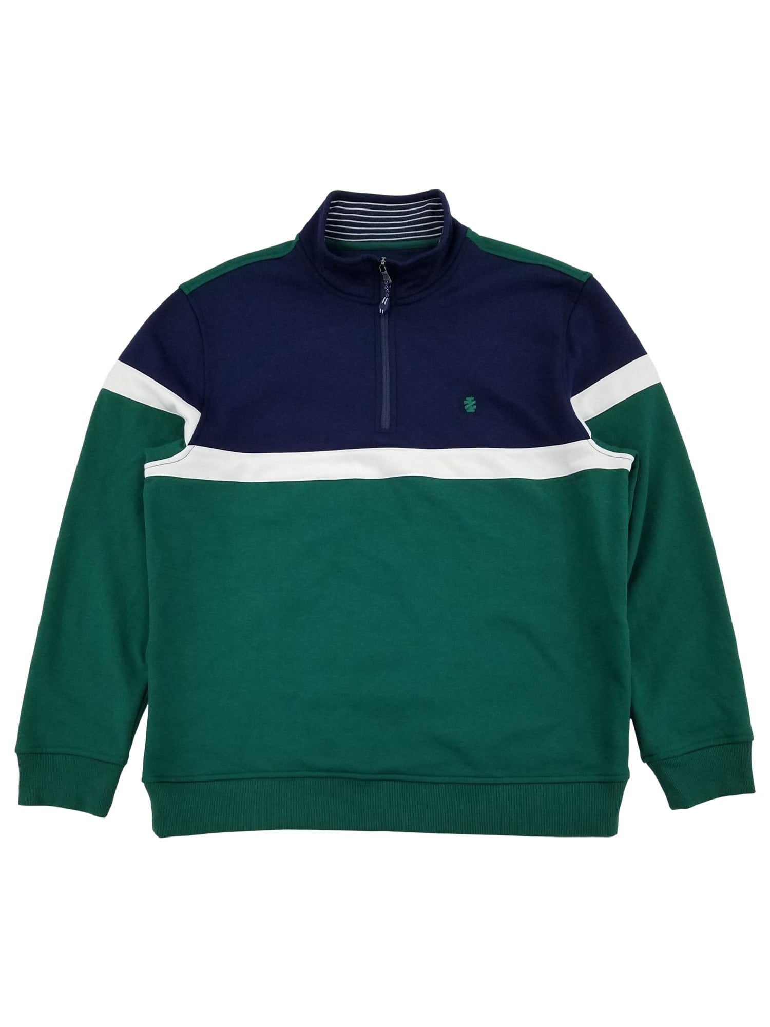 green quarter zip fleece
