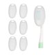 thumbnail image 1 of Uxcell 6 Pcs Fundas de Silicona para Cepillos de Dientes, Tapa de Reemplazo para Cabeza con Agujero para Colgar para Cepillo de Dientes Manual Eléctrico para Hogar Viaje Gimnasio, Claro, 1 of 7