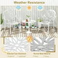 thumbnail image 2 of Kepooman Patio Dining Chairs, Outdoor Dining Chairs,2 Pieces Patio Cast Aluminum Dining Chairs with Armrests-White, 2 of 6
