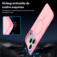thumbnail image 2 of Funda Case Deluxe para iPhone 17 Pro ROSA Uso Rudo Compatible con MagSafe, Protección Antigolpes Resistente, PC + TPU, Diseño Elegante y Duradero, 2 of 7