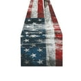 thumbnail image 2 of MKHERT American flag Table Runner for Office Kitchen Dining Room Wedding Party 16x72 inch, 2 of 4