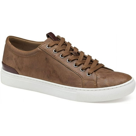 Johnston & Murphy Men's Banks Lace-to-Toe Tan Italian Washed Sheepskin - 25-6610