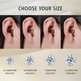thumbnail image 6 of Limerencia Moissanite Stud Earrings for Women and Men，F136 Titanium Screw Back Earrings, Hypoallergenic Earrings for&nbsp;Daily Wear,3mm, 6 of 8