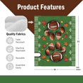 thumbnail image 2 of Fall Football Cat Dog Paw Mailbox Cover Magnetic Standard Size 21x18inch, Green Autumn Sport Game Decorative Post Letter Box Wrap Decor, Rugby Maple Leaves Garden Yard Outdoor Decoration, 2 of 6