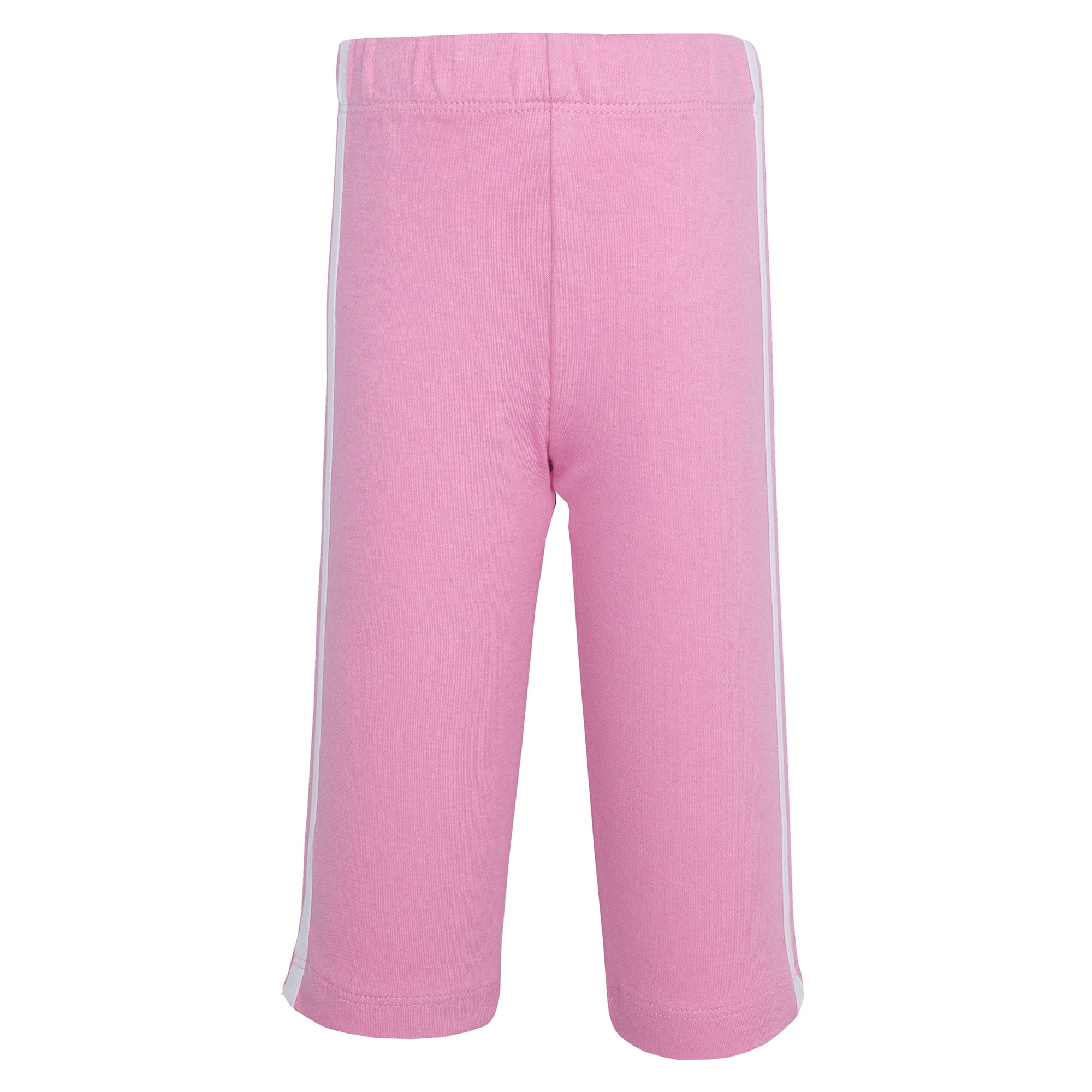 Hudson Baby Girl Cotton Pants and Leggings, Heather Gray Pink, 6-9 Months