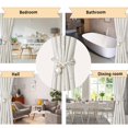 thumbnail image 5 of iMucci 4 Pack Curtain Tiebacks with Pearl Decoration, Convenient Drape Tie Backs Holdbacks Rope Holders for Lace, Sheer or Heavy-Duty Curtains, Beige, 5 of 8