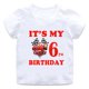 thumbnail image 1 of Camiseta con estampado de Disney para niños y niñas, camisa de algodón de manga corta con estampado gráfico de dibujos animados, decoración para fiesta de cumpleaños de bebé, 1 of 4