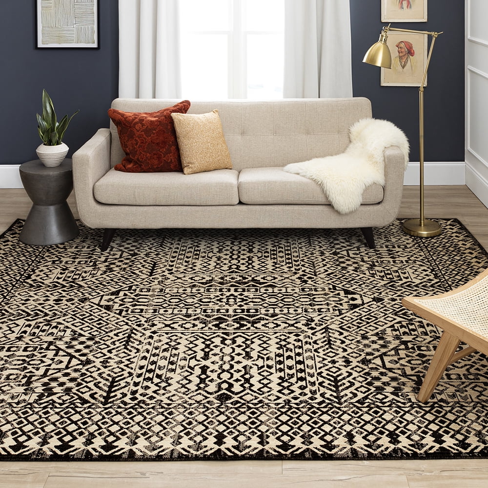Mohawk Home Townsent Woven Indoor Area Rug, Grey, 6' x 9'