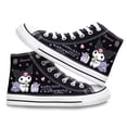 thumbnail image 1 of Kuromi-zapatos con dibujos animados de corazón para niña, el mismo estilo, lona alta, animación periférica, estudiantes masculinos y femeninos, informales, 2024, 1 of 5