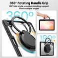 thumbnail image 5 of FJLBDE Case for Samsung Galaxy Tab S10 Lite 10.9-Inch 2025 with 360 Rotating Stand, Shoulder Strap, Heavy Duty Shockproof Cover, Transparent, 5 of 7