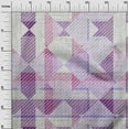 thumbnail image 3 of oneOone Cotton Cambric Violet Fabric Check Sewing Fabric By The Yard Printed Diy Clothing Sewing Supplies 42 Inch Wide, 3 of 4