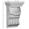 thumbnail image 2 of Ekena Millwork 6 7/8"W x 4 5/8"D x 11"H Seville Corbel, 2 of 5