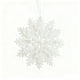 thumbnail image 2 of mfyjkho Adornos navideños de plástico con forma de copo de nieve dorado en polvo de doble cara para decoración navideña, 13 cm (5.11 pulgadas), 1 pieza, 2 of 6