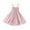 Red, variant on PINQI Swing Little Girls Dresses Girls' Summer Floral Sling Colorful Sleeveless Swing Dresses Mesh Stitching Dress for Children 2 To 7Years
