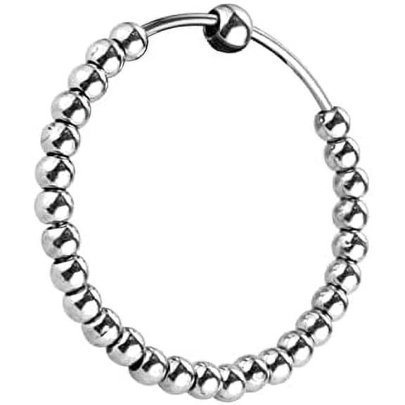 MASSIVE MART Sikh Religious Simran Beads Kada For Men & Women Silver (2-8)