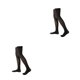 thumbnail image 4 of Guardurnaity 1 par de calcetines altos hasta el muslo por encima de la rodilla de 52cm JK elasticidad personalidad antideslizante calcetería cálida medias Negro 2piezas Guardurnaity CBP347121, 4 of 6