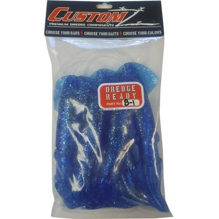 UPC: 0856243005056 | Fish Razr Customz Dredge Ready 6Pk 9 Blue Sparkle Squid