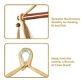 thumbnail image 4 of Sunnydaze Polyester Rope Hammock Hanging Chair with Spreader Bar - Tan, 4 of 14